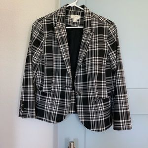 Loft Plaid Blazer
